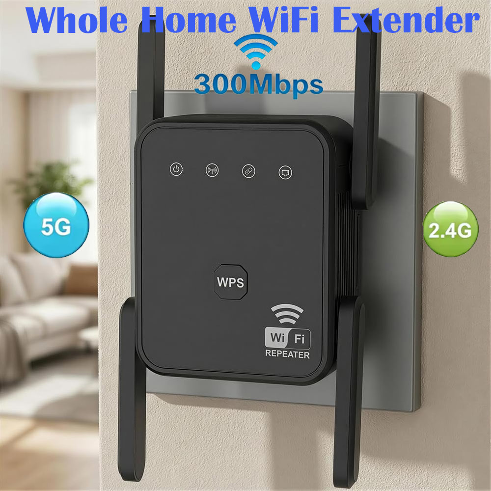 Home Improvement Hardware - 2026 New WiFi Repeater 300Mbps 2.4GHz