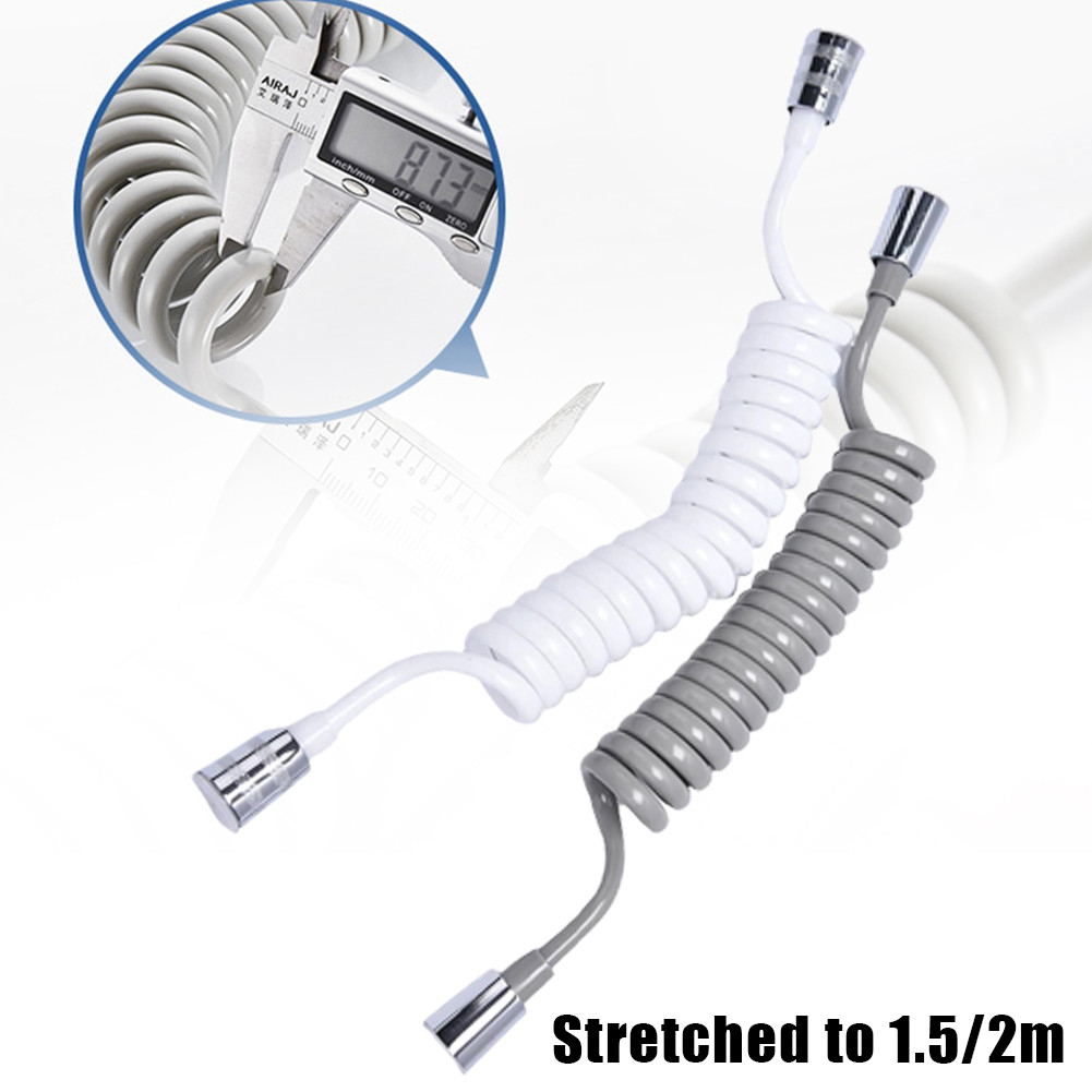 Toilet Flush Valve - Spring-Responsive Shower Hose For Bathroom Use