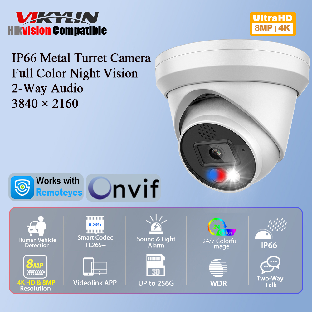 Home Improvement Noise - Vikylin 4K 8MP Alarm Full Color