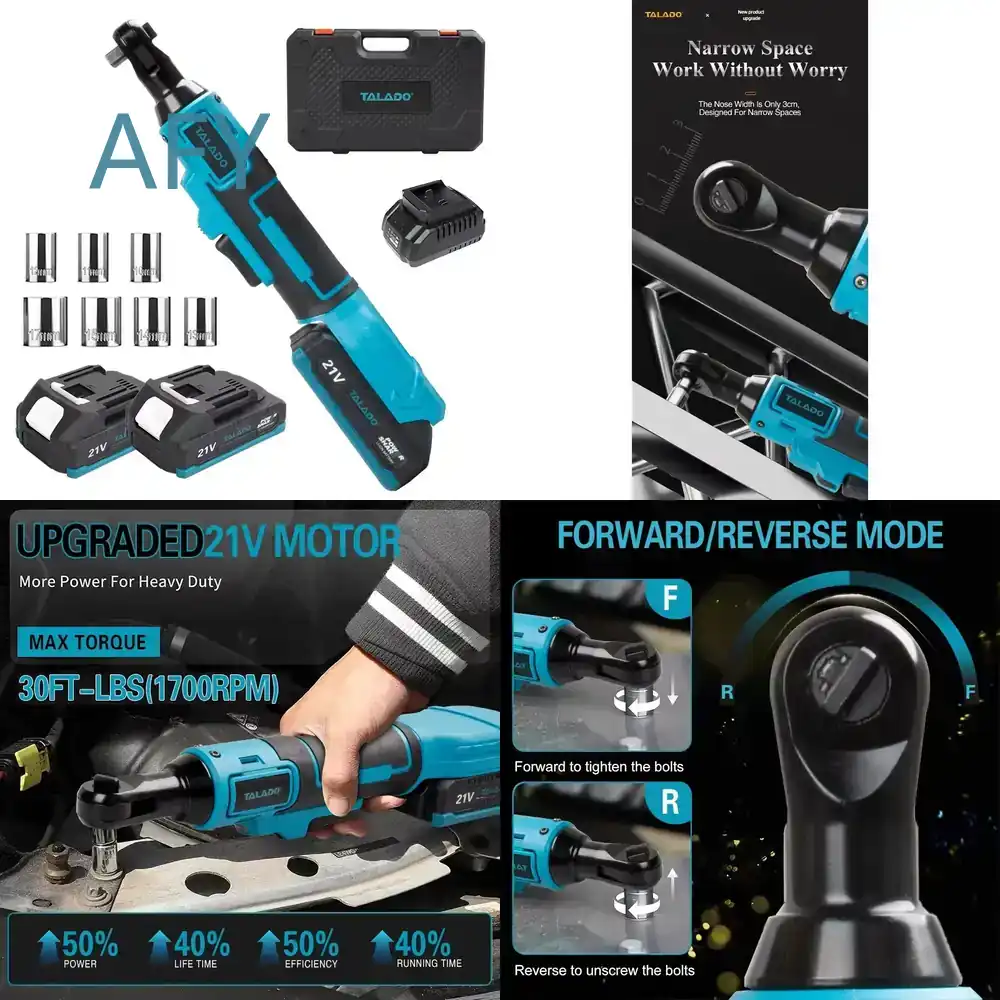 Home Improvement Noise - 21V High Power Ratchet Wrench for