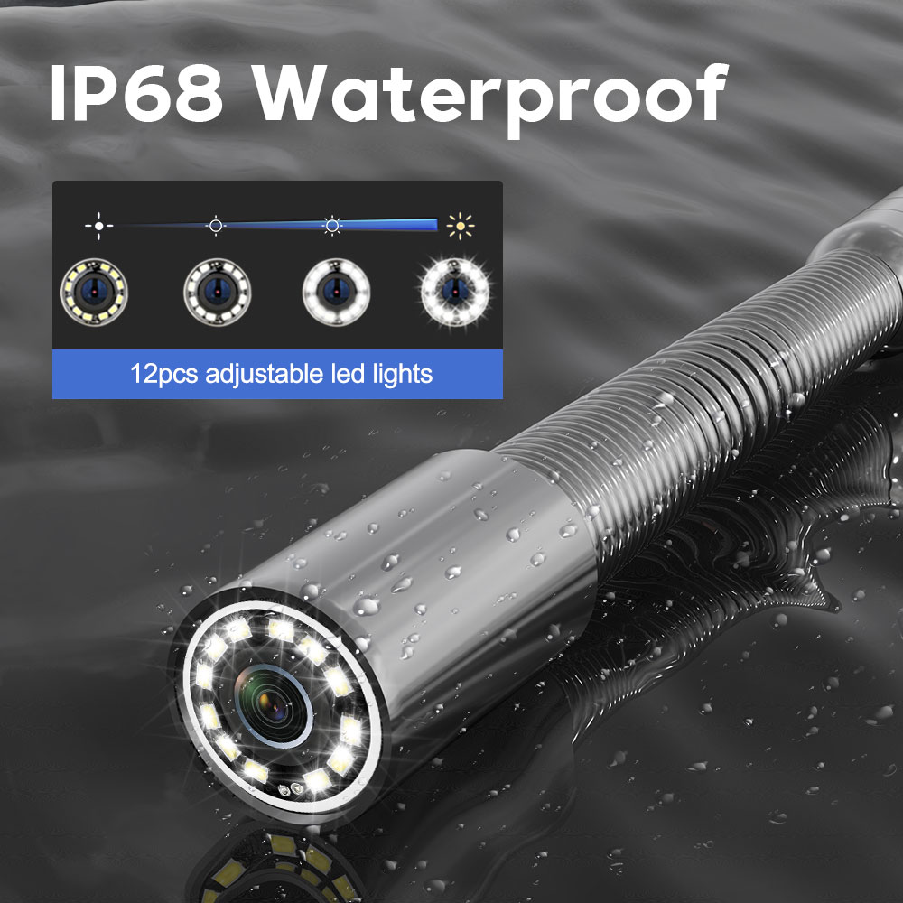 9“ Sewer Endoscope Camera with - đánh giá và giá Plumbing Snake Drain
