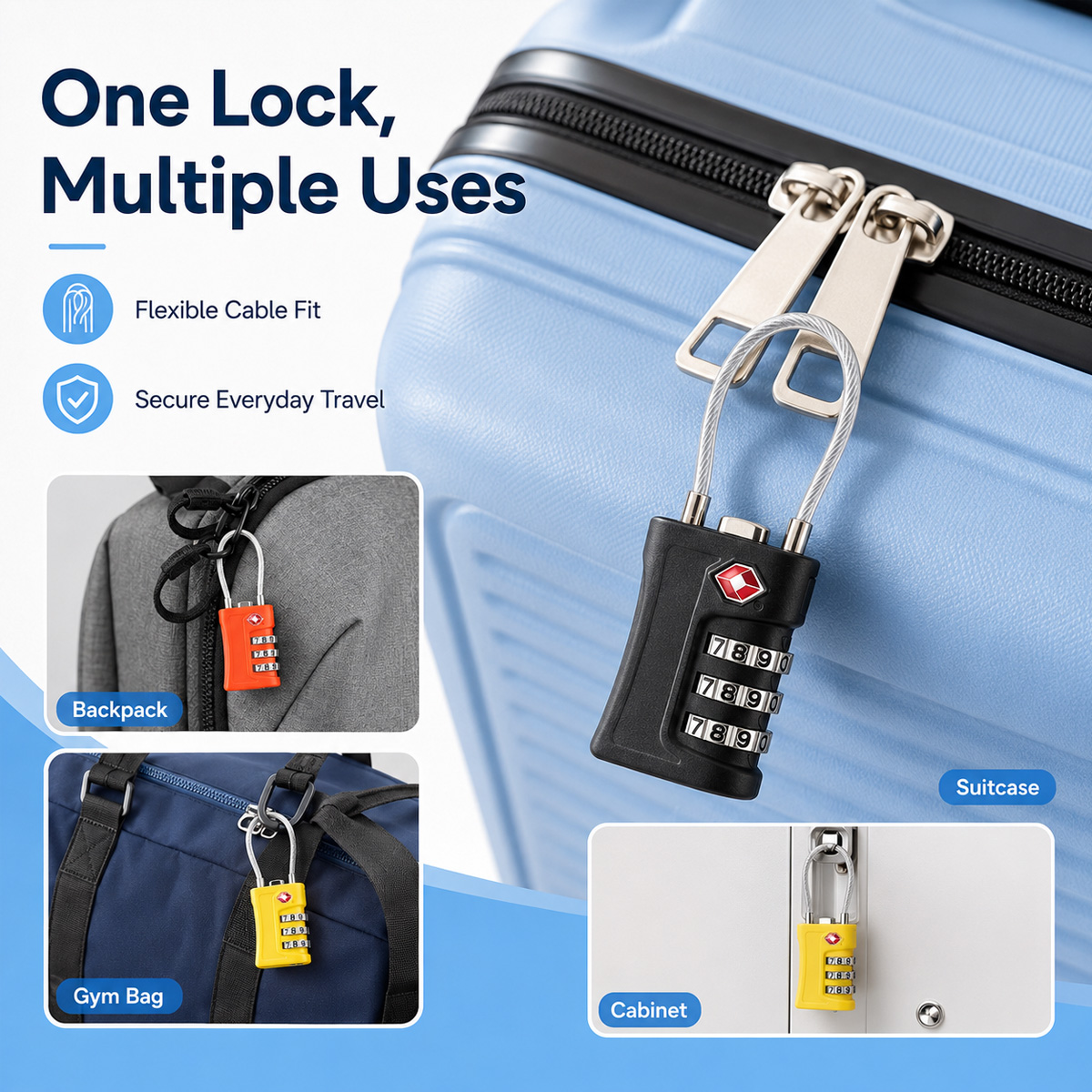 TSA Approved Luggage Lock 3 Di - đánh giá và giá Home Improvement Hardware