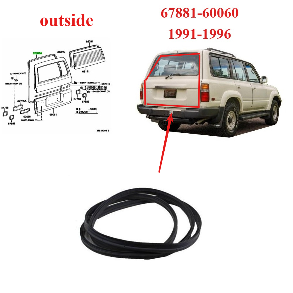 1 Piece Tail Door Rubber for T - đánh giá và giá Door Weather Strip