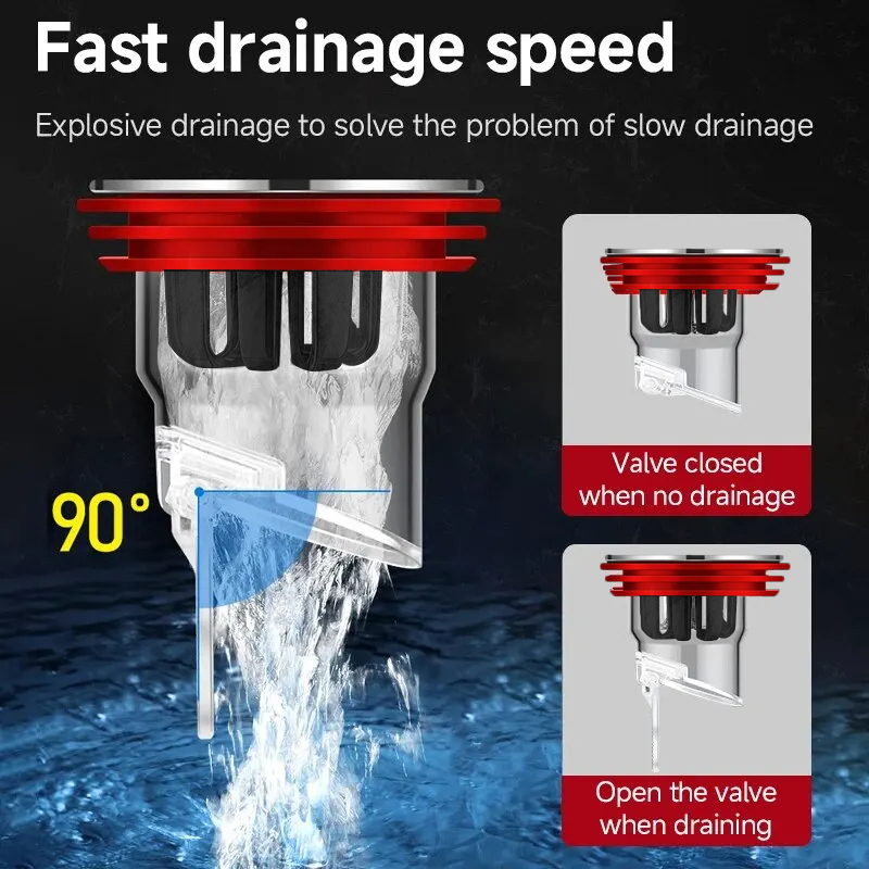 Odor Proof Floor Drain Valve S - đánh giá và giá Toilet Flush Valve