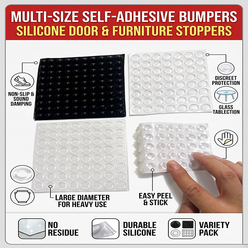 Self-Adhesive Silicone Buffer  - đánh giá và giá Door Stopper Rubber