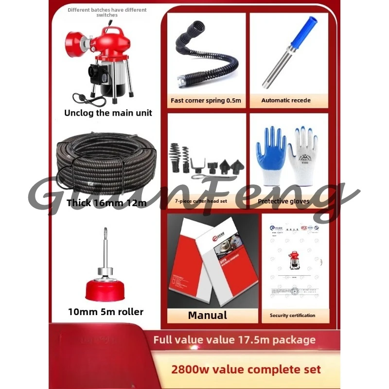 Electric Sewer Cleaner Drain M - đánh giá và giá Plumbing Snake Drain