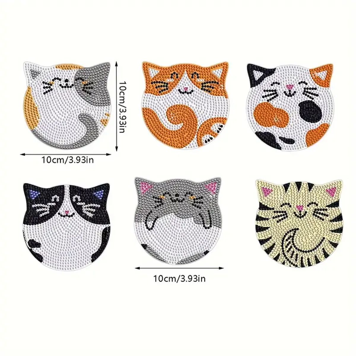 6 Pieces/set DIY Cat Rhineston - đánh giá và giá Home Improvement Diy