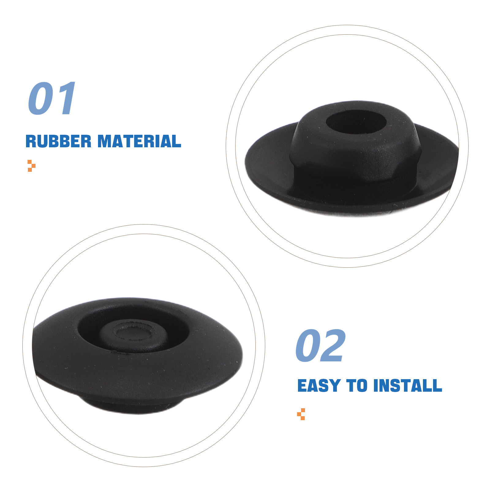 24Pcs Rubber Hole Plugs Automo - đánh giá và giá Door Stopper Rubber