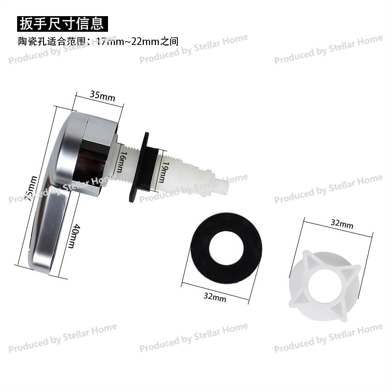 Front Wrench Type Wire Control - đánh giá và giá Toilet Flush Valve