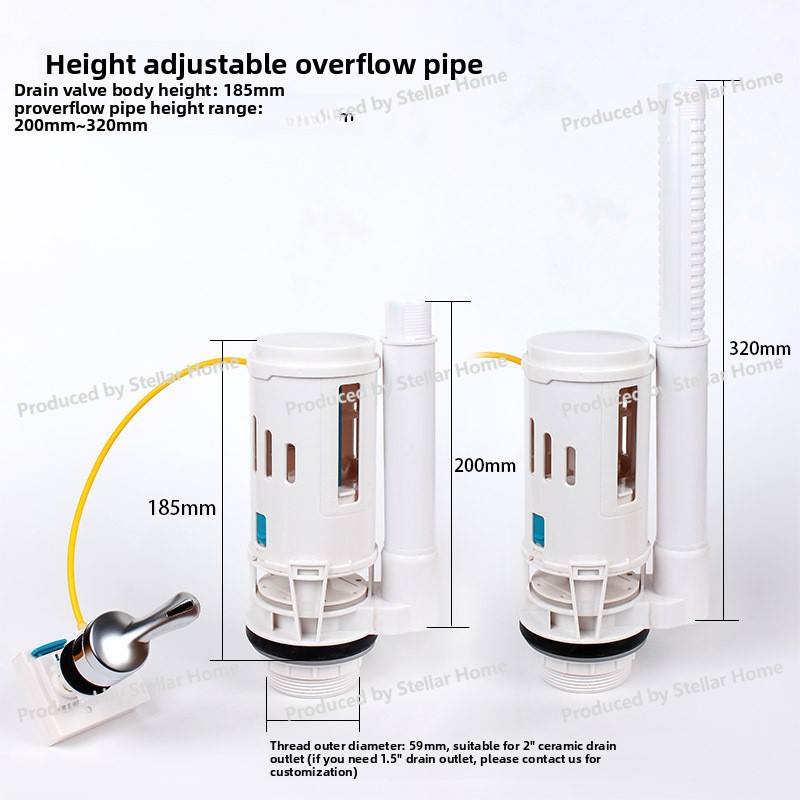 Front Wrench Type Wire Control - đánh giá và giá Toilet Flush Valve
