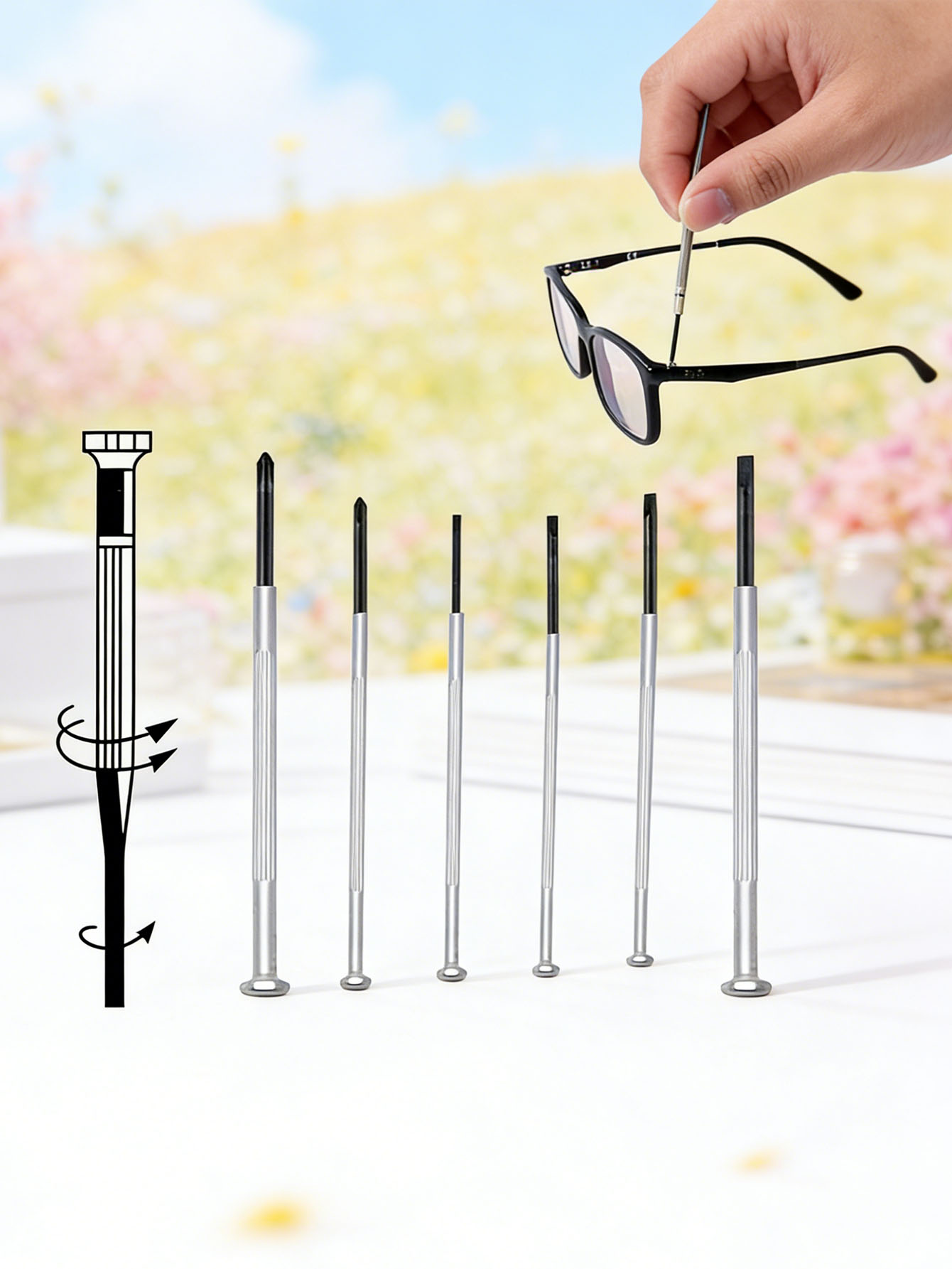 6pcs Screwdriver Set, Eyewear  - đánh giá và giá Screwdriver Set Precision
